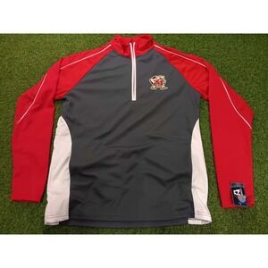 Maryland Terrapins Jacket Mens Medium Gray Red J. America Football Team NCAA